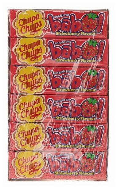 Жевательная резинка Chupa Chups BIG BABOL со вкусом клубники, 24шт по 21г - фотография № 7