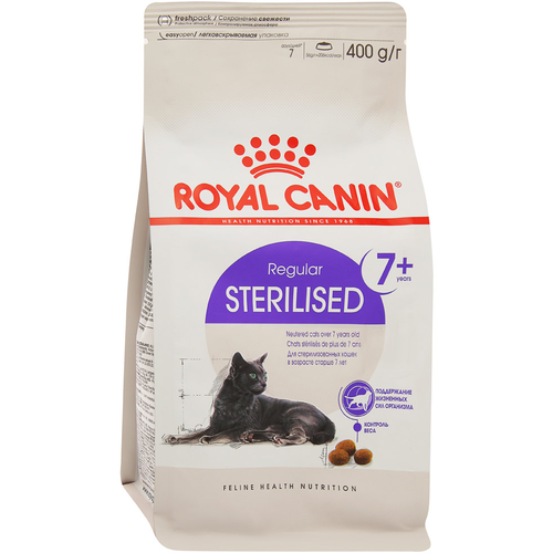Сухой корм RC Sterilised + 7 для стерилизованных кошек, 400 г
