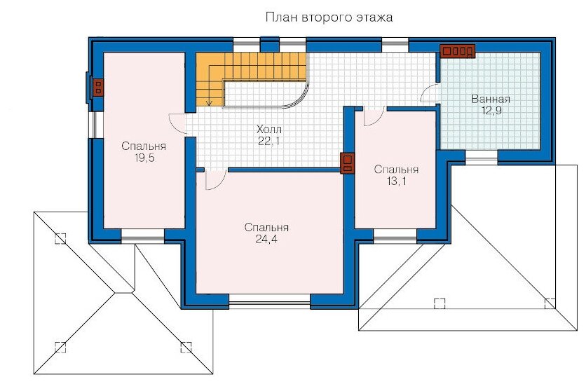 Проект газобетонного дома Catalog-Plans-63-60L (189,15кв.м, 17,19x10м, газобетон 400) - фотография № 3