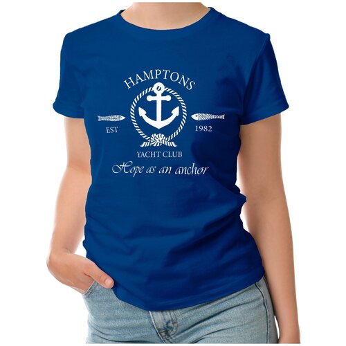 фото Футболка roly, размер l, синий