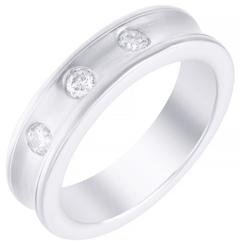 фото Jv кольцо из белого золота 585 пробы с бриллиантами c831dwm4d-m-ko-wg, размер 19
