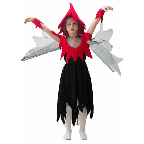 фото Карнавальный костюм ведьма детский, арт.1118 размер:116-134 см, возраст: 5-8 лет бока
