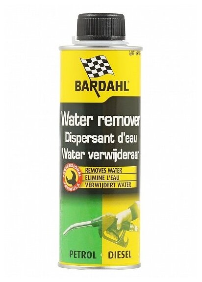 BARDAHL / 1082b / WATER REMOVER Присадка в топливо для удаления влаги бенз.+диз. 0,3л