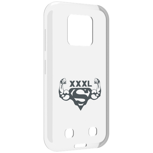 Чехол MyPads бодибилдинг супермен для Oukitel WP18 задняя-панель-накладка-бампер