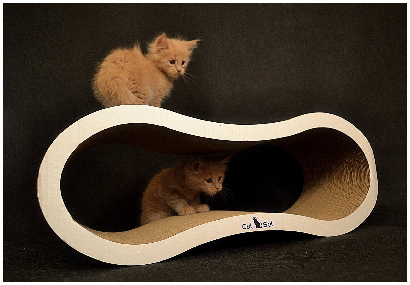 Cat Set "Когтеточка - лежанка Lonty XL" 67*23*25см, Когтеточка для кошек из картона