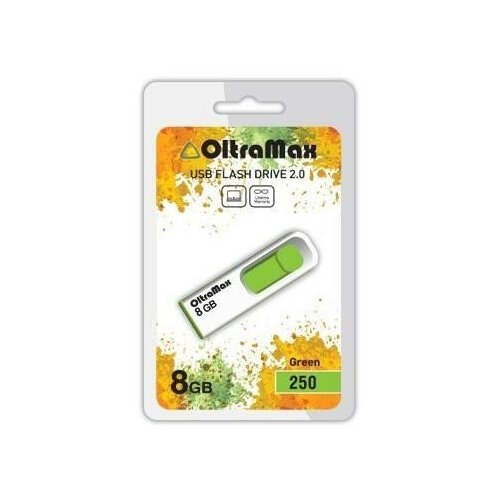 Usb-флешка OltraMax OM-8GB-250, зеленый