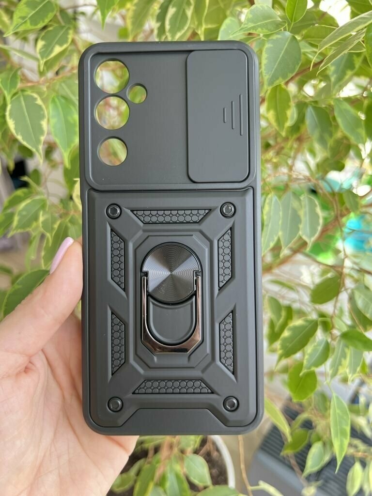 Чехол противоударный для Tecno Pova Neo 2 / Техно Пова Нео 2 с защитой камеры armors (Черный) — фото 1