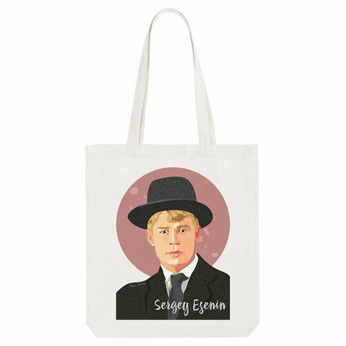 фото Сумка шоппер телефонная песенка о кисаньке, бежевый