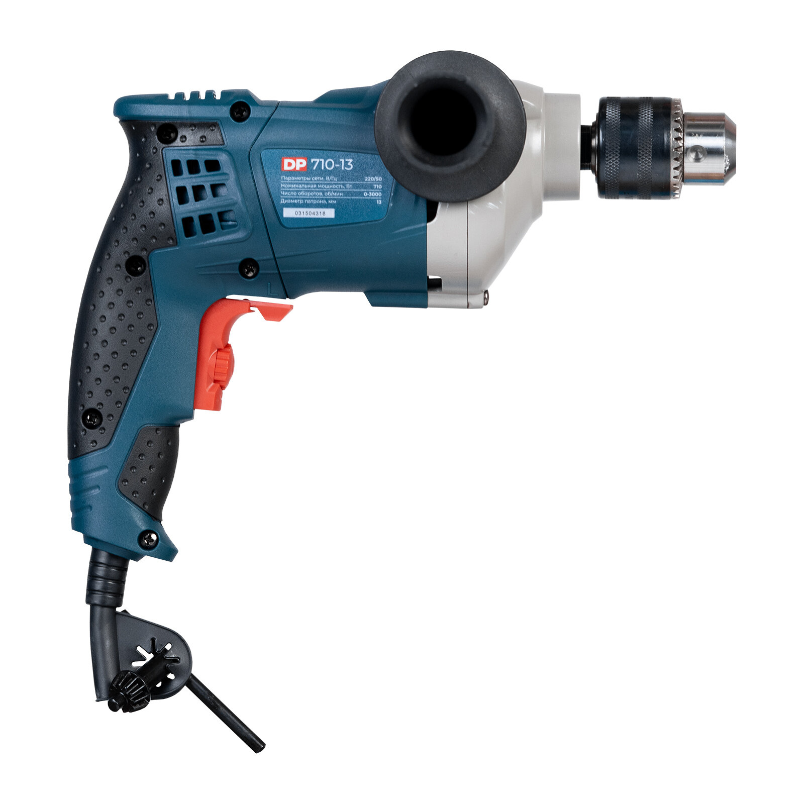Дрель ALTECO DP 710-13, мощность 710Вт, макс. диаметр сверления 13мм — фото 1