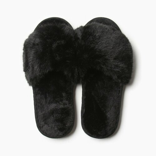 Тапочки LoveLife, размер 37/38, черный тапочки ripndip jerm face fuzzy house slippers чёрный размер 36 5 38 eu