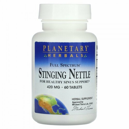 Planetary Herbals, Full Spectrum Stinging Nettle, 420 mg, 60 Tablets