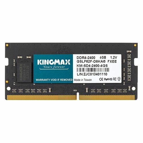 Оперативная память Kingmax KM-SD4-2400-4GS DDR4 - 1x 4ГБ 2400МГц, для ноутбуков (SO-DIMM), Ret