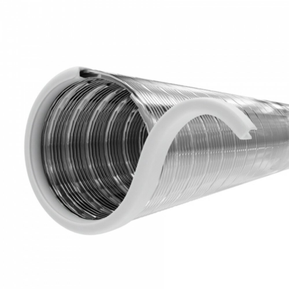 Воздуховод гибкий 125 для вентиляции вытяжки спирально-навивной 125FD15 L до 15 м