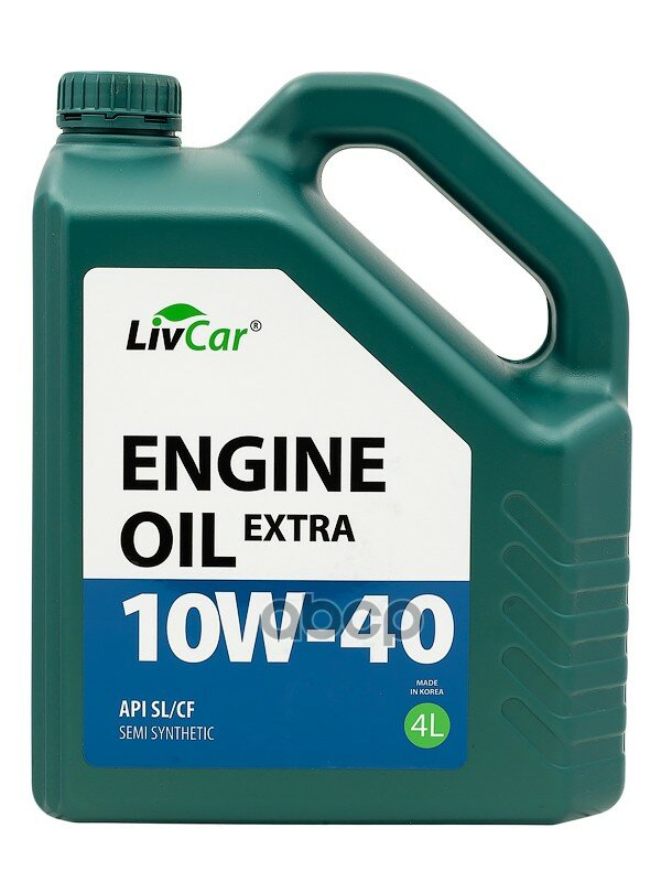 Масло Моторное Livcar Engine Oil Extra 10W-40 Api Sl/Cf (4Л) Livcar Lc2611040-004