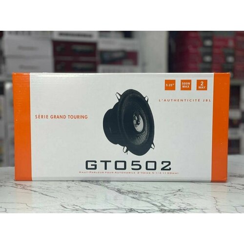 Автомобильные динамики JBL GTO-502 13 См 5 Дюйм 500 Вт Комплект из 2 штук Коаксиальная акустика 2-х полосная С защитными сетками 293100₽