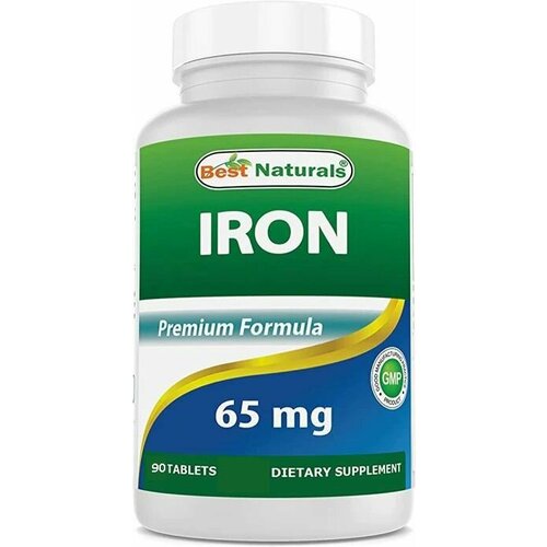 Best Naturals Iron - 90 капсул 65мг