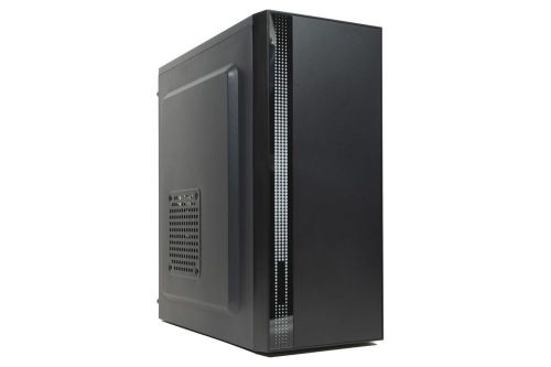 Корпус Eurocase ATX черный, без БП, RGB strip, USB 3.0