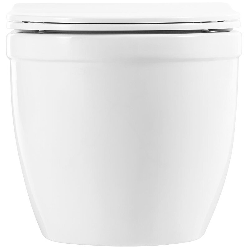 Чаша унитаза подвесная BelBagno Loto подвесной без сидения с горизонтальным выпуском белый - фотография № 19