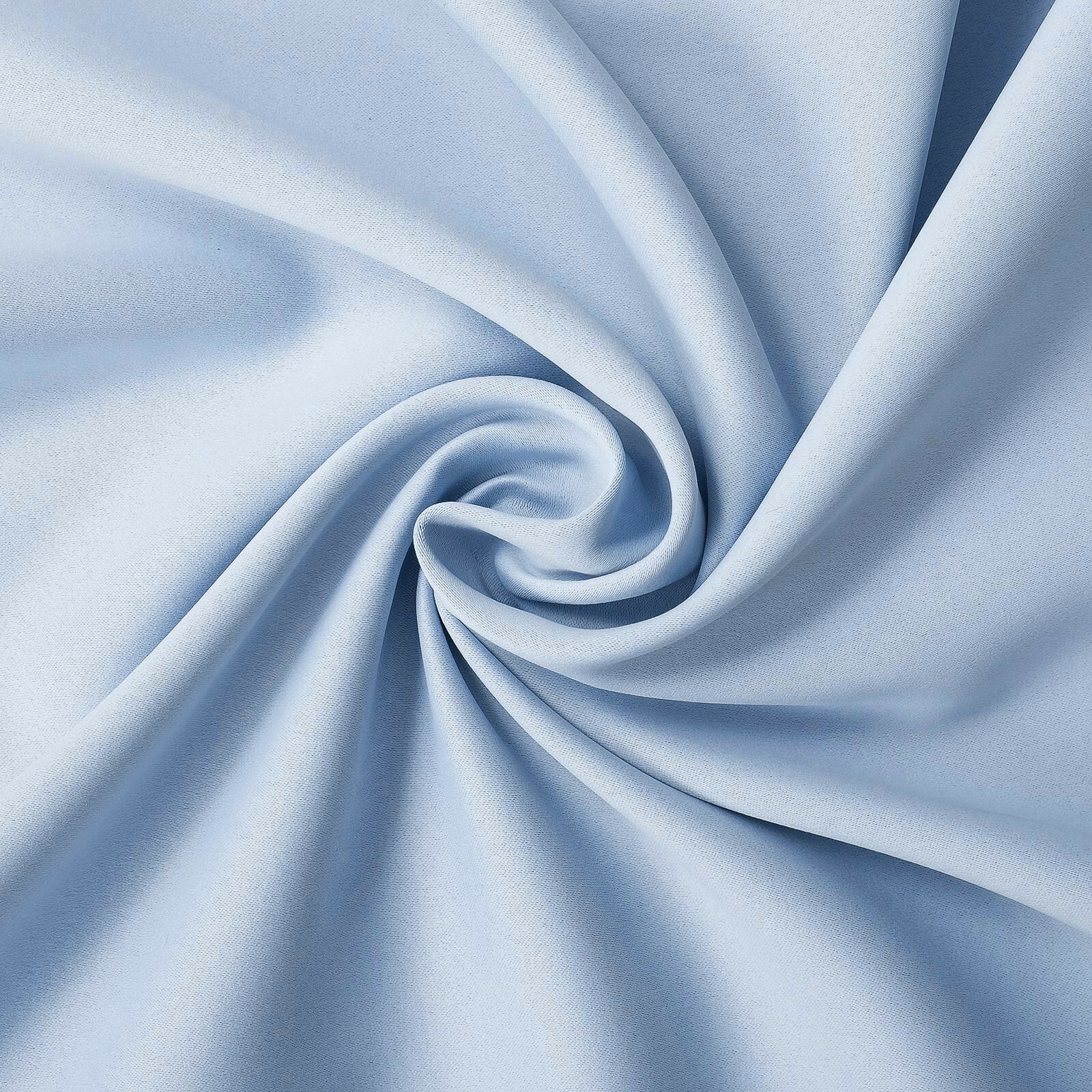 Штора портьерная "Этель", 135х250 см, 215 г/м², цвет голубой, блэкаут, 100% п/э - фотография № 4