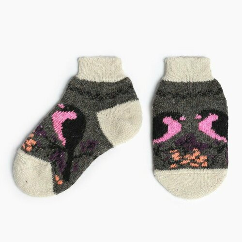 фото Носки стильная шерсть, размер 37, серый