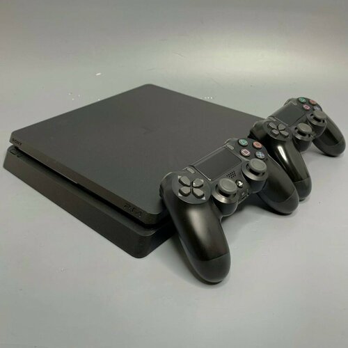 Игровая приставка Sony PlayStation 4 Slim 500Gb (CUH-2108A) + 2 геймпада черный