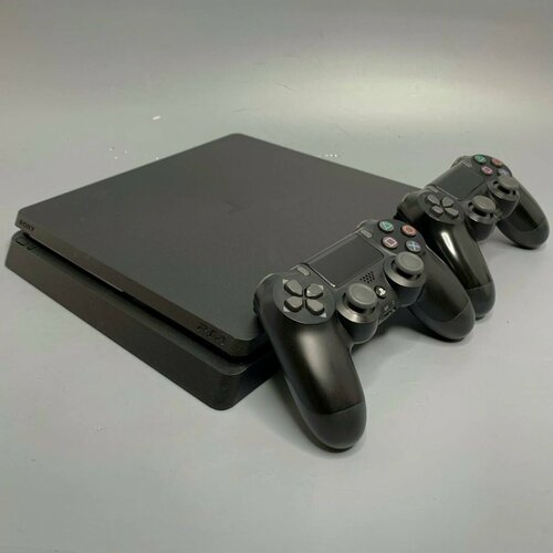 Игровая приставка Sony PlayStation 4 Slim 500Gb CUH-2108A 2 геймпада черный 3799000₽