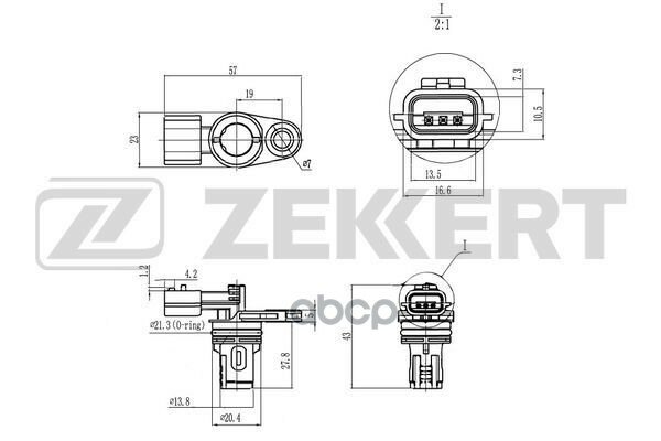 ZEKKERT se-5020 (2373100QOM / 237310776R / 237315648R) датчик положения распредвала Nissan (Ниссан) qashqai (j10 j11)