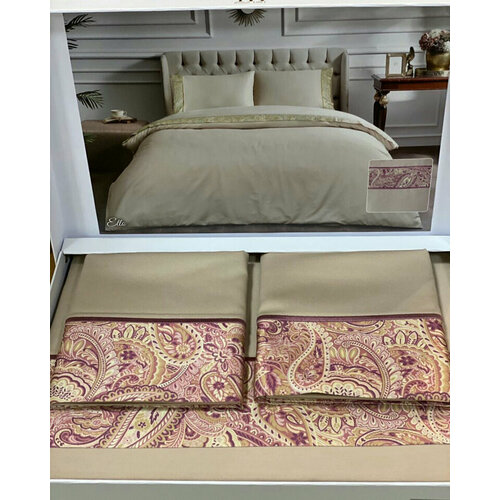 Tivolyo home Пододеяльник Chloe цвет: кофейный (200х220 см)