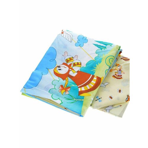 Наволочка детская 40х60 Baby Nice Гуси-лебеди голубая 241₽