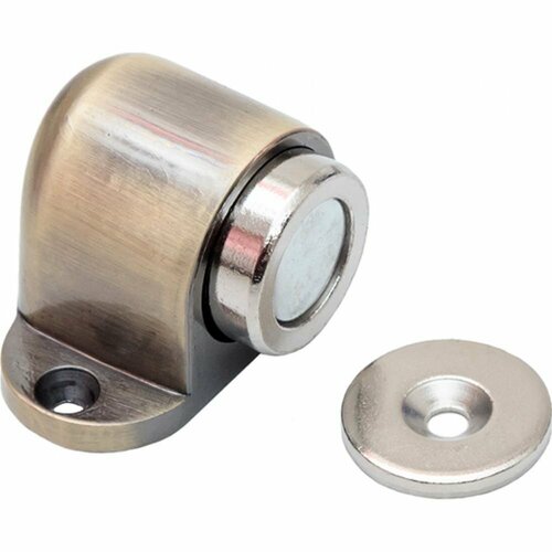 Скобяной Ограничитель дв. с магнитом напольный бронза Хедер 002466