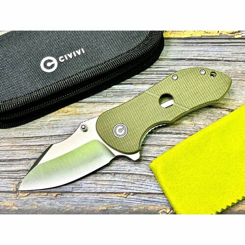 фото Нож складной civivi c22018c-2 gordo, d2 blade olive micarta handle нет бренда