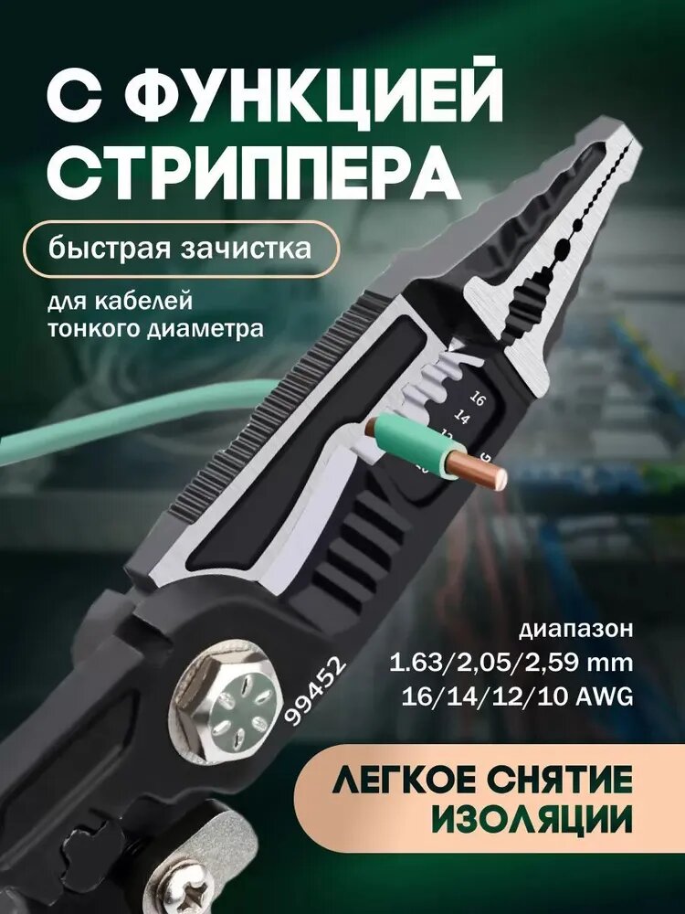 фото Многофункциональные плоскогубцы пассатижи строительные 9 в 1