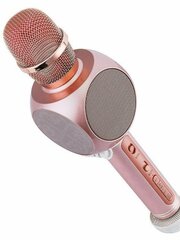 Микрофон-колонка/караоке беспроводной микрофон YS-63, розовое золото, с bluetooth для детей и взрослых с MP3-плеер Микрофон детский/ Микрофон беспроводной/ Караоке-микрофон с колонкой/ bluetooth микрофон