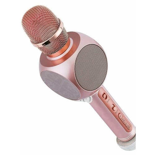 Микрофон-колонкакараоке беспроводной микрофон YS-63 розовое золото с bluetooth для детей и взрослых с MP3-плеер Микрофон детский Микрофон беспроводной Караоке-микрофон с колонкой bluetooth микрофон 114000₽