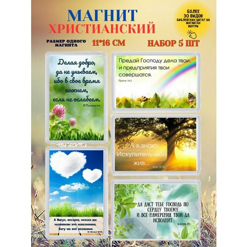 Магнит на холодильник цитаты из Библии