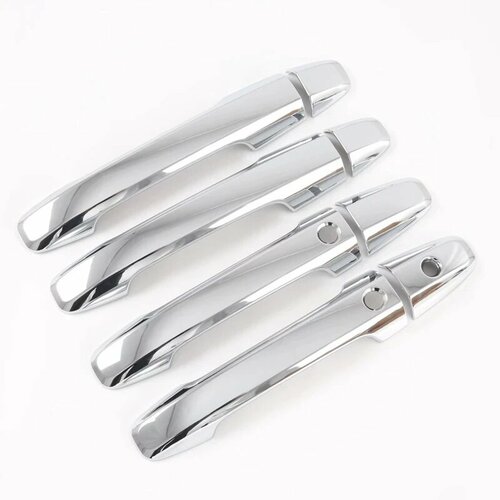 Для Honda Stepwgn Stepwagon rp3 rp5 2015-2021 хромированная крышка дверной ручки автомобиля из углеродного волокна, наклейка, Стайлинг, автоаксессуары, silver handle