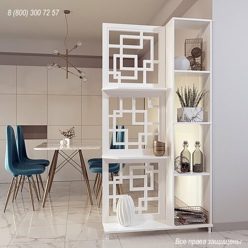 Стеллаж перегородка для зонирования комнаты Квартет 24500₽