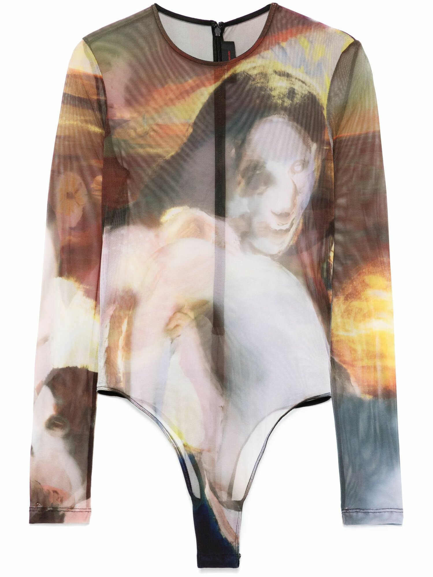 Боди бельевое MUGLER Sunset Sees, размер 42 FR, зелeный