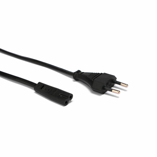 Кабель питания Cablexpert CEE 7/16-C7, 2х0.5мм2, 2.5А, 1.8м