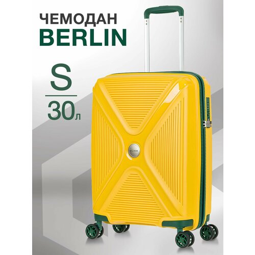 фото Чемодан l'case berlin, 46 л, размер s, желтый