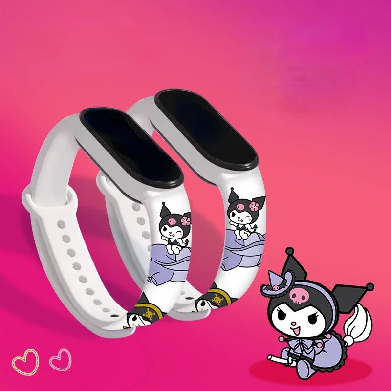 Изображение Ремешок Sanrio Kuromi для Xiaomi Mi Band 3/4/5/6/7