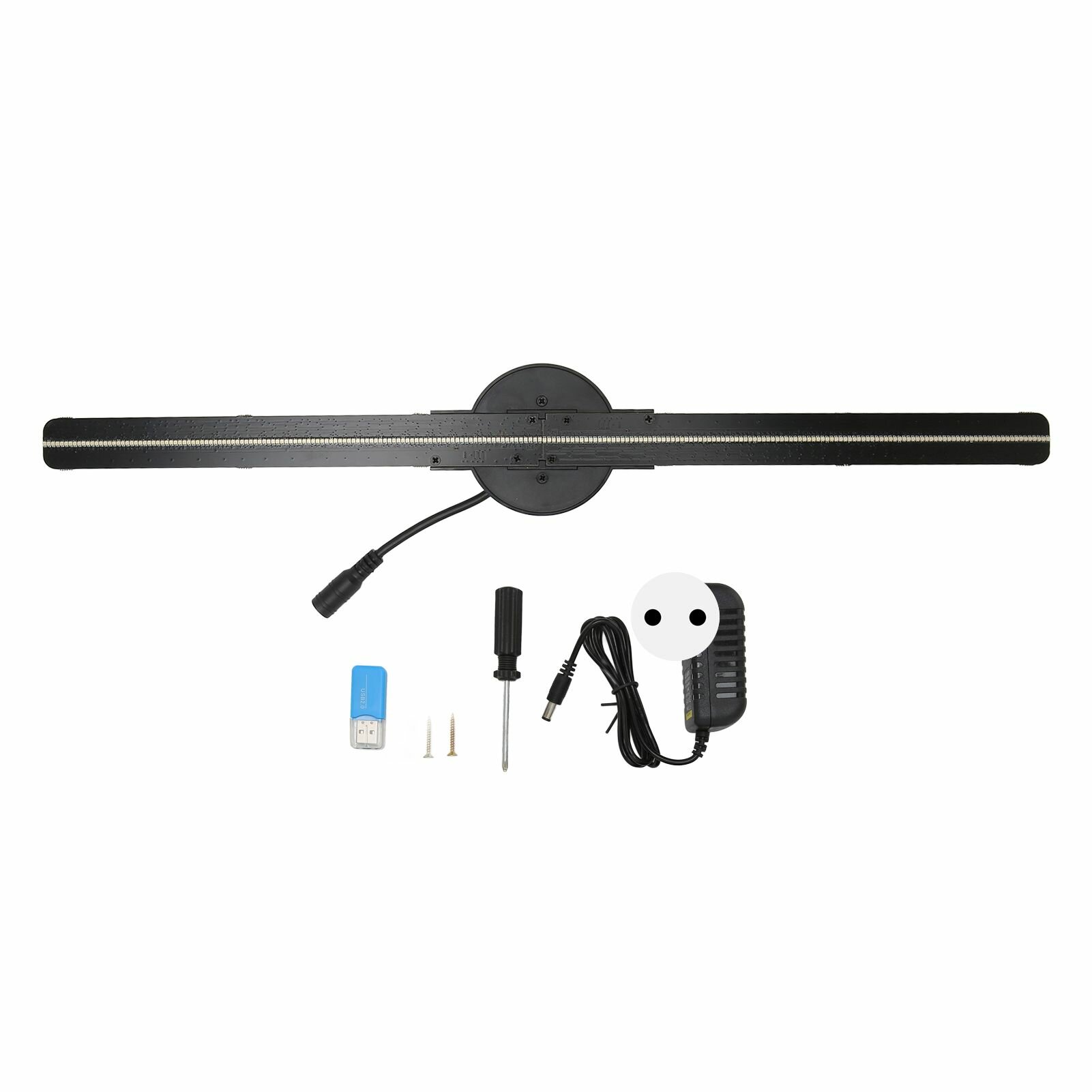 Голографический вентилятор 42 cm3D голографический проекционный WiFi-проектор с 224 светодиодными шариками 3D 2000*224 разрешение европейского стандарта