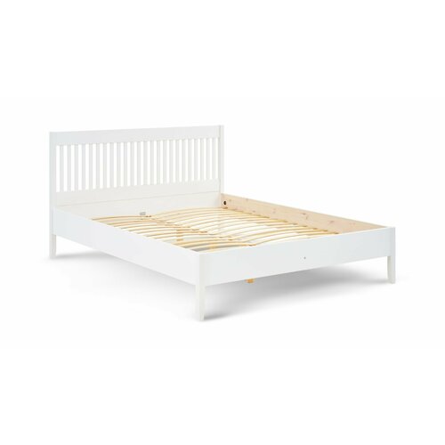 Кровать Илекса ИДАНЭСIDANAS деревянная двуспальная 160x200 см белая массив сосны 25990₽
