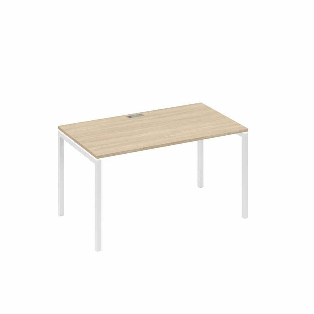 Стол письменный офисный компьютерный на металлокаркасе DUE 140*80*75