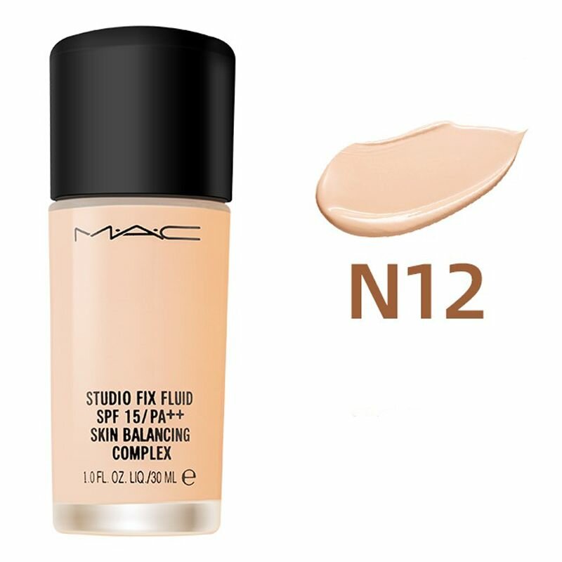 MAC Studio Fix Fluid Безупречный Основа, Долговременное покрытие, N12#, 30 мл.
