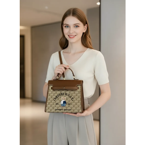 Сумка-рюкзак BeiBaoBao фактура плетеная бежевый 4700₽