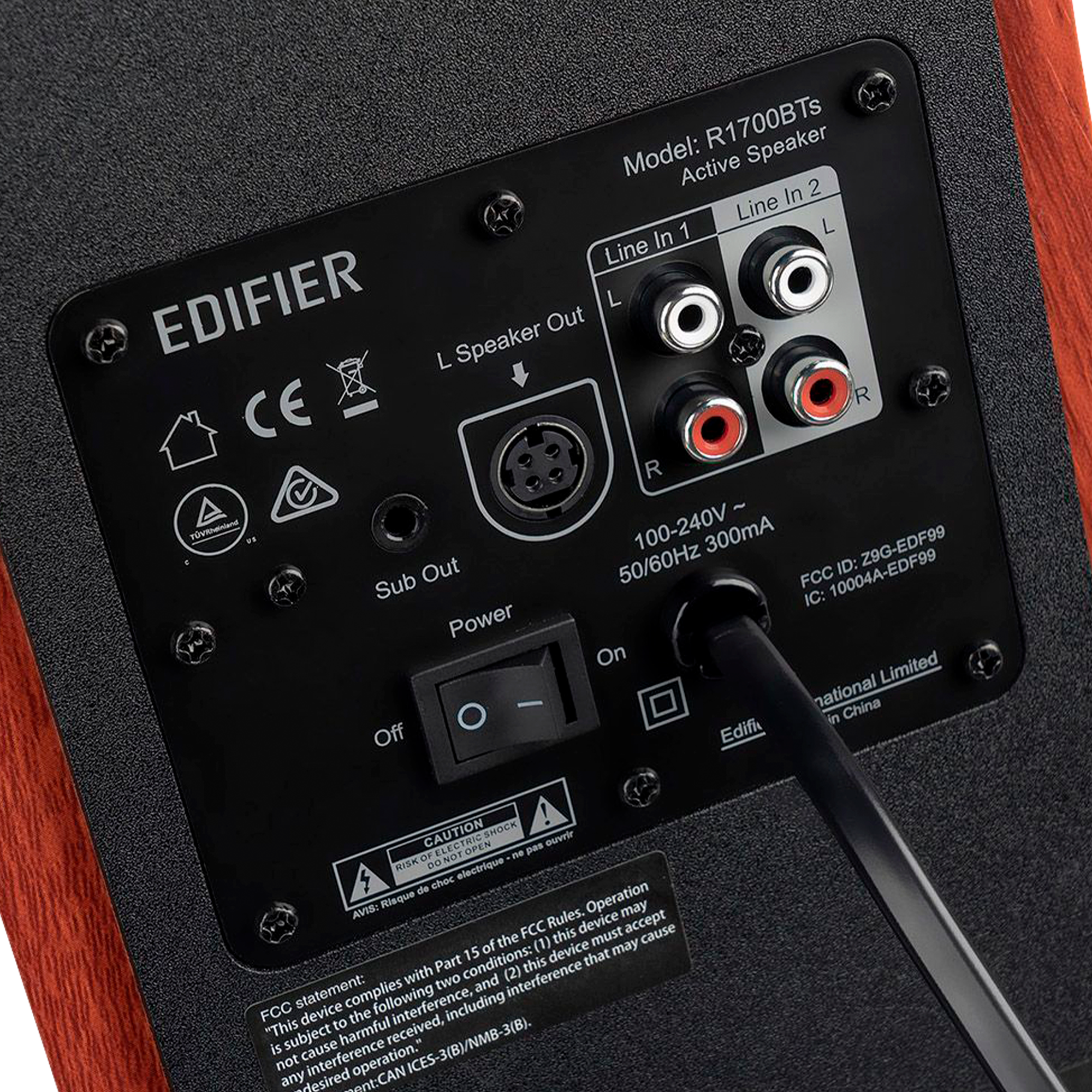 Акустическая система 2.0 EDIFIER R1700BTs, беспроводная, 2 полосы, 66 Вт, коричневая — фото 1