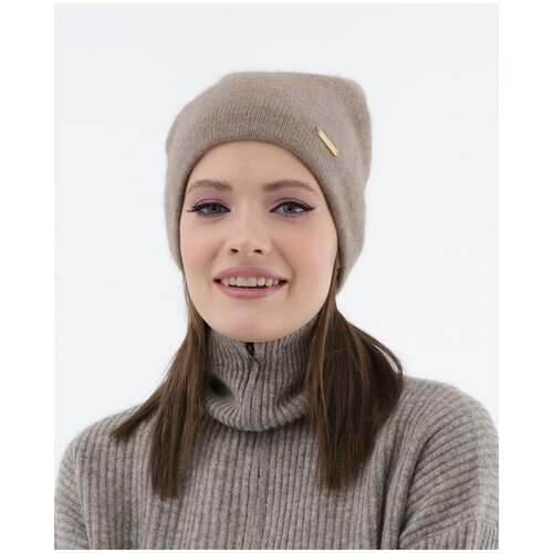 Шапка Ulzii Cashmere, размер OneSize, коричневый