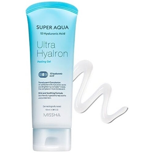 Missha, Super Aqua, Ultra Hyalron, гель-пилинг