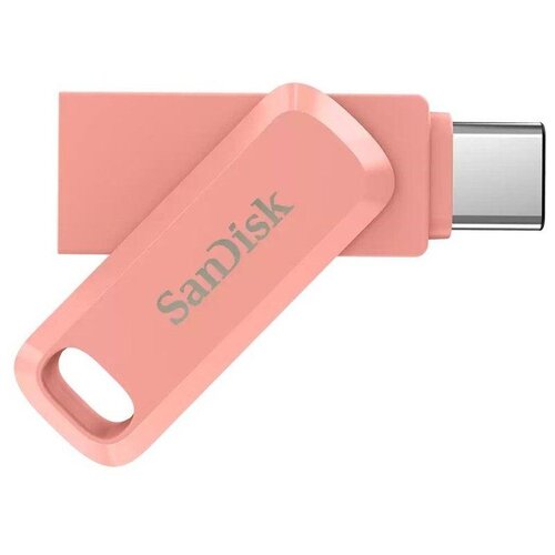 Флешка SanDisk Ultra Dual Drive Go USB Type-C 128 ГБ, 1 шт., розовый